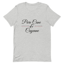 Load image into Gallery viewer, Pure Cane and Cayenne Black and Red Print - Short-Sleeve Unisex T-Shirt