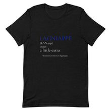 Load image into Gallery viewer, Lagniappe in Blue and White Print - Short-Sleeve Unisex T-Shirt