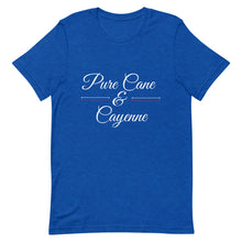 Load image into Gallery viewer, Pure Cane and Cayenne White and Red Print - Short-Sleeve Unisex T-Shirt