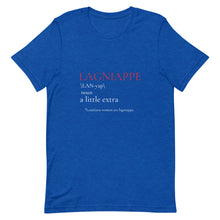 Load image into Gallery viewer, Lagniappe in Red and White Print - Short-Sleeve Unisex T-Shirt