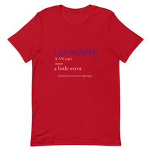 Load image into Gallery viewer, Lagniappe in Blue and White Print - Short-Sleeve Unisex T-Shirt