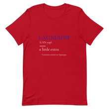 Load image into Gallery viewer, Lagniappe in Blue and White Print - Short-Sleeve Unisex T-Shirt
