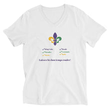 Load image into Gallery viewer, Mardi Gras Checklist Unisex Short Sleeve V-Neck T-Shirt
